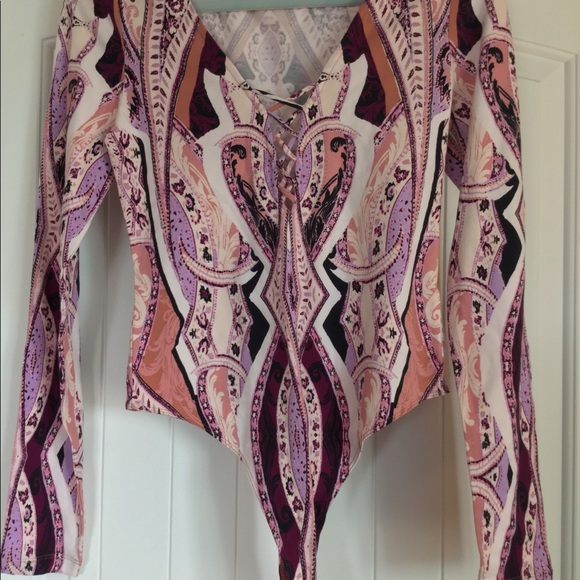 NWT sz M Free People Pick a Place bodysuit ivory - Picture 3 of 6